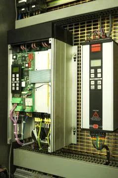 Variable speed drive inverter converter, unit for voltage stabilization Fotos de archivo