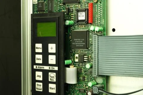 Variable speed drive inverter converter, unit for voltage stabilization 스톡 사진