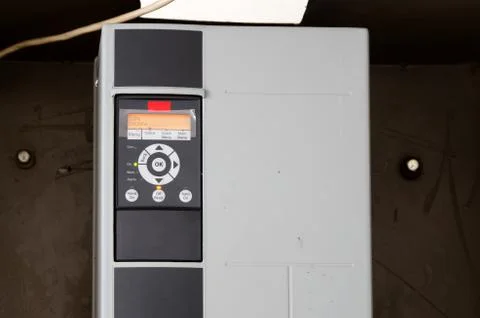 Variable speed drive inverter converter, unit for voltage stabilization Stock Photos