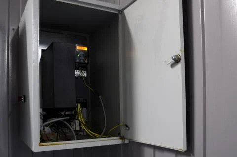 Variable speed drive inverter converter, unit for voltage stabilization 스톡 사진