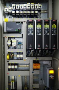 Variable speed drive inverter converter, unit for voltage stabilization 스톡 사진