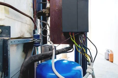 Variable speed drive inverter converter, unit for voltage stabilization Stock-Fotos