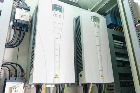 Variable speed drive inverter converters Stock Photos