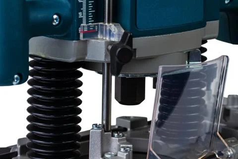 Variable speed plunge router Stock Photos