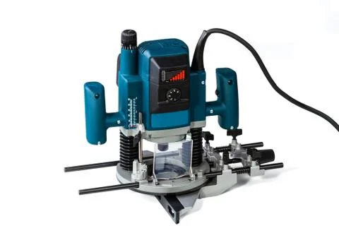 Variable speed plunge router Stock-Fotos