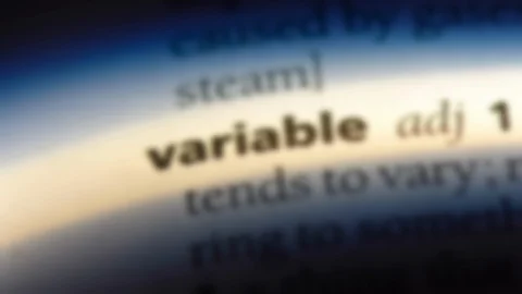 Variable word in a dictionary. Stock Footage 99562694