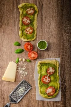 Variantion of pizza Stock Photos