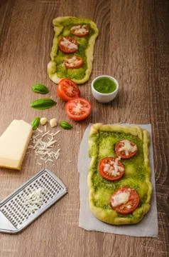 Variantion of pizza Stock Photos