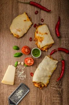 Variantion of pizza Foto stock