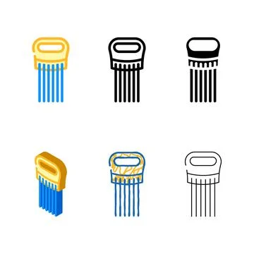 Variants cabbage holder color icon vector Stock Illustration