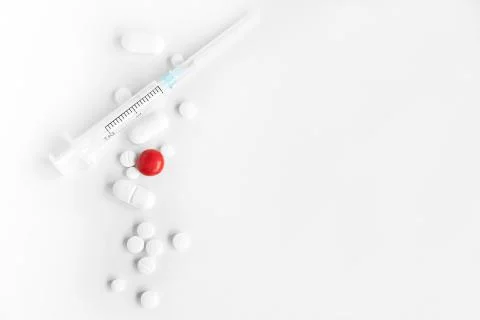 Variants of Medicinal Forms Isolated on the White Background. Stock Photos