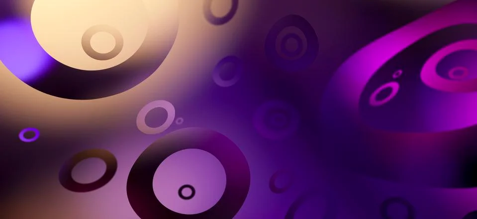 Variation of concentric cellular shapes Stock Illustration