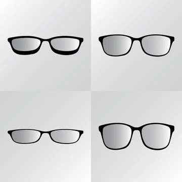 Variation of Eyeglass Frame Vector Stock Illustration