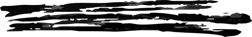 Variation of handwritten horizontal lines Stock Illustration