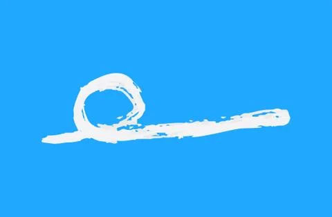 Variation of handwritten horizontal White lines Stock Illustration