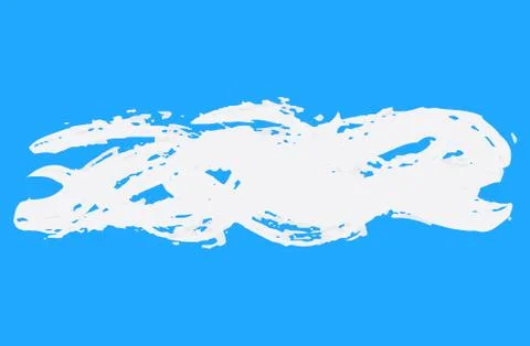 Variation of handwritten horizontal White lines Stock Illustration