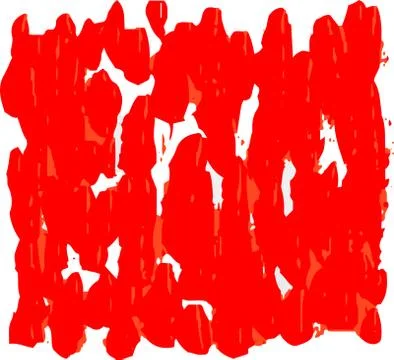 Variation of handwritten vertical Red brush line Stock Illustration