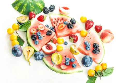 Variation of summer berry Foto stock