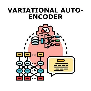 Variational autoencoder algorithm developing artificial intelligence neural.. Stock Illustration