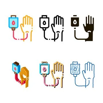 Variations drop counter icon vector outline Stock Illustration