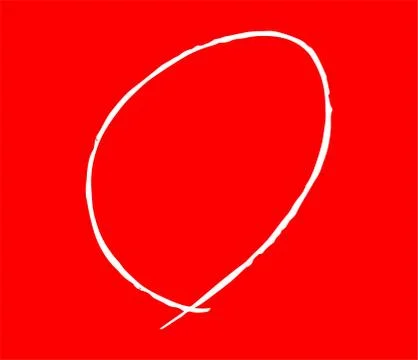 Variations of White thin circles for handwritten scoring Stock Illustration