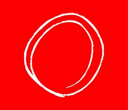 Variations of White thin circles for handwritten scoring Stock Illustration