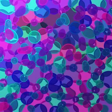Varicoloured texture with violet and green bubbles Stock Illustration