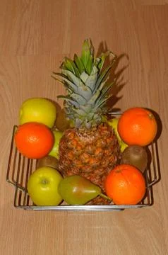 .Varied fresh fruit Stock Photos