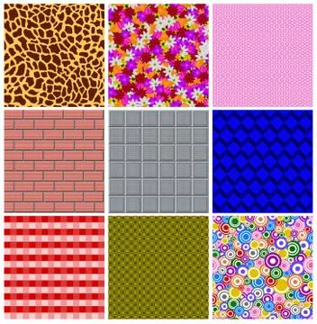Varied textures Stock Photos