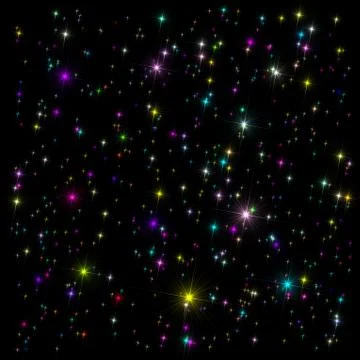 Variegated stars Stock-Illustration