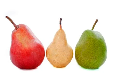 Varieties of pears Stock Photos