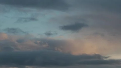 Variety of Blue and Orange Clouds Time-lapse 스톡 동영상 143563005