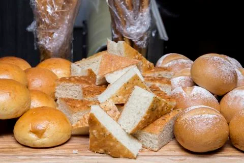 Variety of bread 스톡 사진