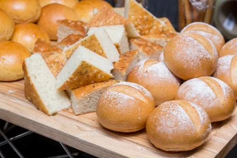 Variety of bread Stock Photos