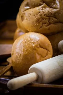 Variety of bread Stock Photos