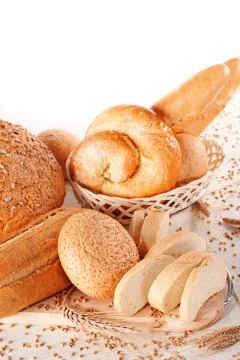 Variety of bread Stock Photos