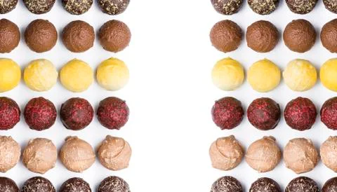 Variety of chocolates Stock Photos