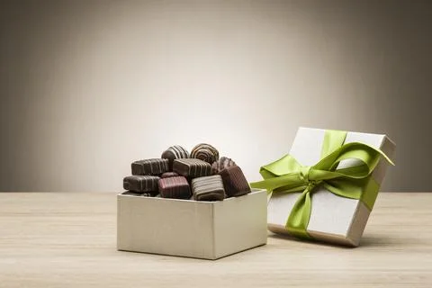 Variety of chocolates Stock Photos
