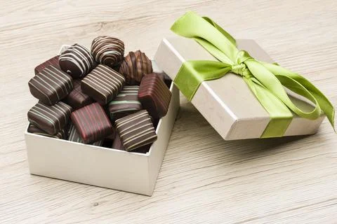 Variety of chocolates Stock Photos