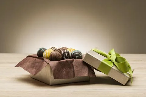 Variety of chocolates Stock Photos