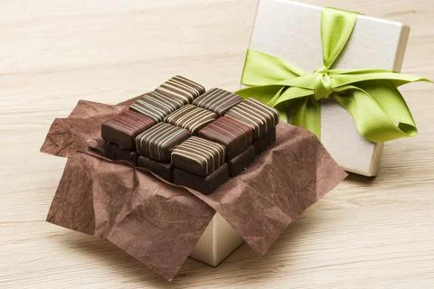 Variety of chocolates Stock Photos