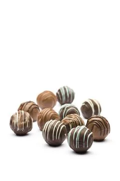 Variety of chocolates Stock Photos