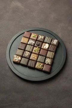 Variety of chocolates Stock Photos