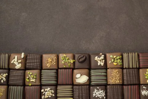Variety of chocolates Foto stock