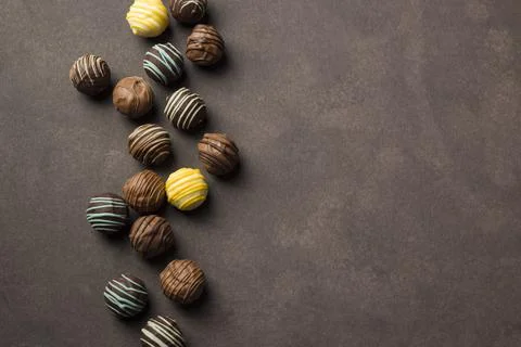 Variety of chocolates Stock Photos
