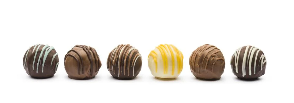 Variety of chocolates Stock Photos
