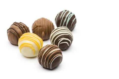 Variety of chocolates Stock Photos