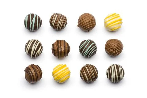 Variety of chocolates Stock Photos