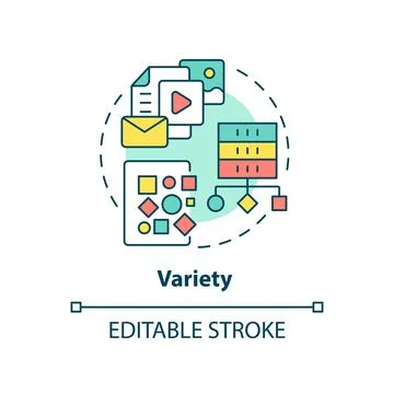 Variety concept icon 스톡 일러스트