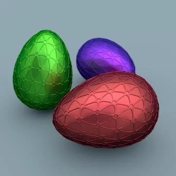 Variety of Easter eggs Иллюстрация